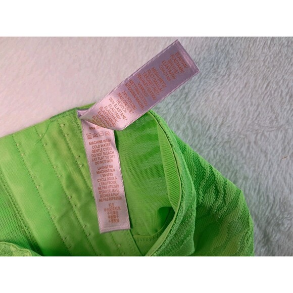 Savage x Fenty All Over Me Lace Bandeau Bralette Green Tea Strapless Size 1X - Picture 7 of 7